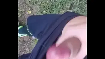 jerk off outdoors