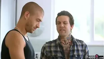 Stepbrothers DP fuck their new dumb MILF stepmom