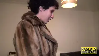 Bound milf in lingerie