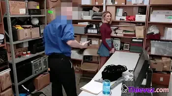 Short haired Emma is c. by officer into getting her cunt drilled