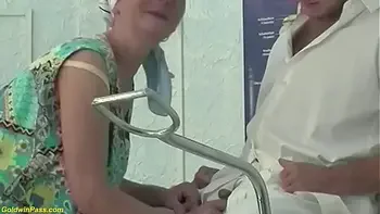 hairy 92 years old granny rough fisted by a doctor
