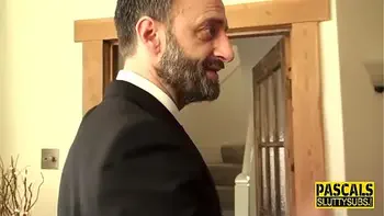 Throat fucked sub milf