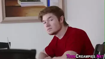 Heeled teenager creampied