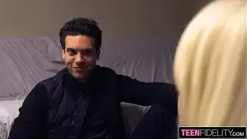 TEENFIDELITY Alice Pink Loses at Strip Poker But Wins a Creampie