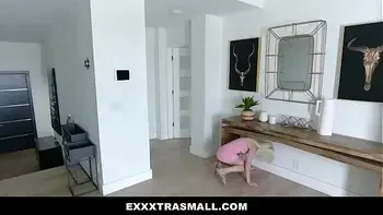 ExxxtraSmall - Tiny Blond Kiara Cole Thirsty For Big White Cock