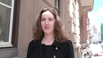 GERMAN SCOUT - Teen Alessandra bei Model Job Casting gefickt