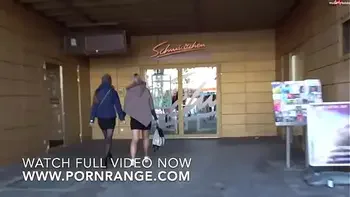Hardcore fisting with 2 german girls in public