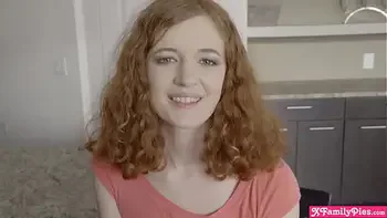 Natural stepsister teen cant get enough of huge cock