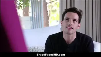 Tiny Blonde Teen StepSister With Braces Sex With StepBrother Before h. Graduation