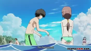 a really hot day in the beach - Hentai