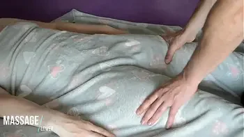 Amateur Romantic Massage - European Babe under hairy Blanket