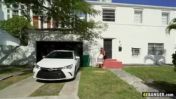 Bubble butt naive babe Alexa Vega gets fucked in a van