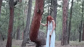 Girl Orgasms Outside