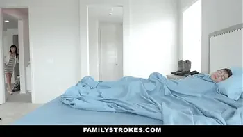 Stepmom pays stepdaughter to fuck her stepbrother