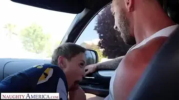 Naughty America - Ryan Keely fucks for a discount at the mechanic shop