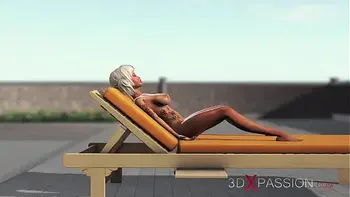 Anal sex on the jungle! A sexy girl dreams to have sex with a black man on a lost island