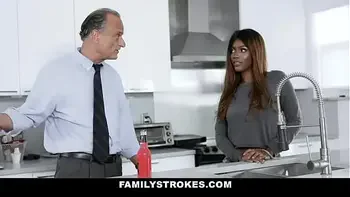 Black Teen Stepsister With Big Natural Tits Sex With White Stepbrother