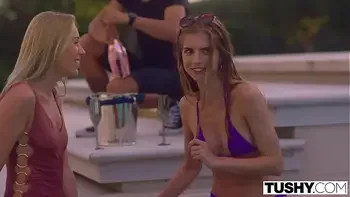 TUSHY Anal-obsessed Emelie seduces her roommates' rich