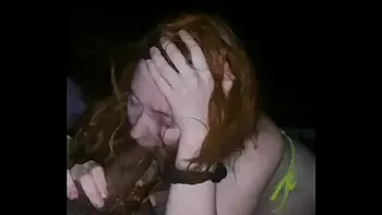 Slutty Redhead Gets Pounded and Creampied by BBC On Beach