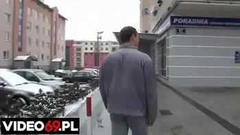 Polskie porno - Szybki casting na zapleczu