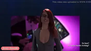 Naked Singer on stage. Virtual Reality