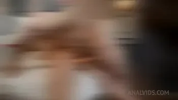 Lara De Santis - pegging, dildo DAP, foot in her boyfriend's ass, squirting, cum eating LDS031