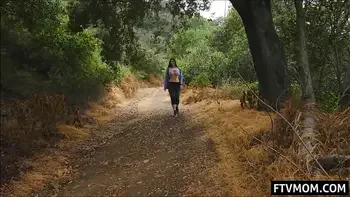 Big tits milf public