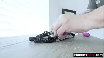 Stepmother is on phone and blows stepson at same time