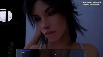 Sexy babe teen stepsister is sucking a big cock and gets some cum in her mouth after a gorgeous deepthroat l My sexiest gameplay moments l Milfy City l Part #37