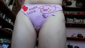 Extreme hairy pussy teen private panty show on webcam