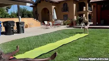 Kate Bloom sliding to his dick