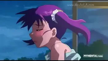 Chica de cabello morado anime