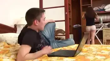 Teen Chloe Enjoys Two Cocks