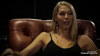 Tall skinny Holly hotwife gangbanged