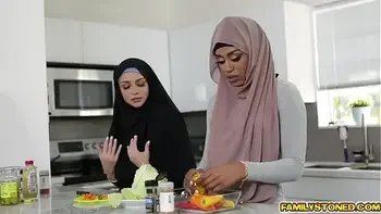 White stepbro fucks ebony stepsister