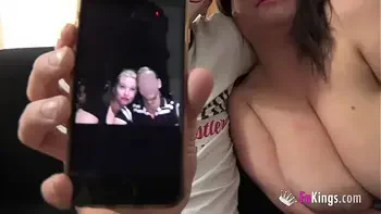 ENORMOUSLY TITTED Agata gets a rough anal pounding while husband watches