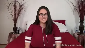 Casting Gem Desperate Amateurs big tits glasses babe