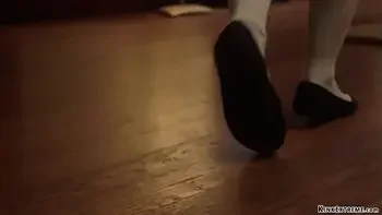 Blonde nanny rough fucked in bondage