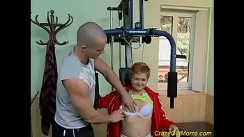 Crazy old mom gets hard fucked