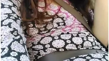 Public Car Play Makes Me Excited! Hairy Pussy Thick Thighs Slut In Passenger Seat Flashes