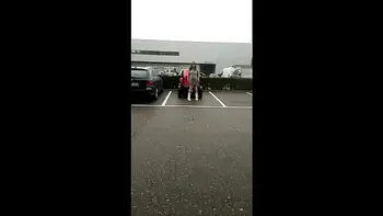 Flashing my pussy and ass in a store