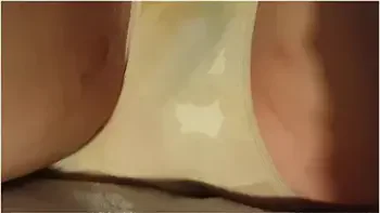 Pissing Her Already Pee Stained Knickers In Bed While Smoking! Showing Wet Butt! Dirty Girl ;)