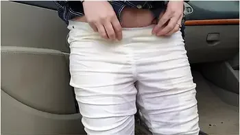 Alice - Casually Peeing Jeans While Walking, Then Wetting The Car Seat ;)