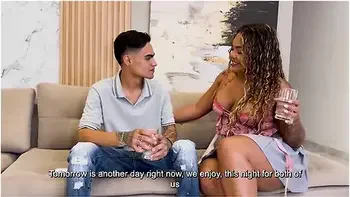 Ebony Milf Stepmom Ebony Milf Fucks Her Stepson In Interracial Sex With Cum In Mouth! - Carla Morelli