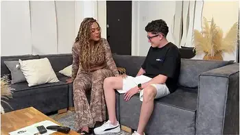 I Fuck A Milf Ebony At My Best Friends House And She Catches Us In Creampie! Carla Morelli & Pipe