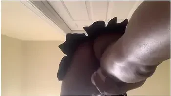 Ebony Teen 18+ Has Dripping Wet