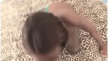 Ebony Slut Sucking Dick On Her Knees