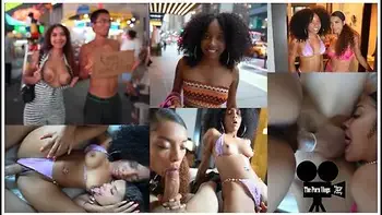 Ebony Teen 18+ Tried To Rob Hot Couple Then Got Fucked Porn Vlog