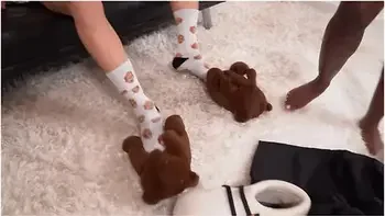 Dark Chocolate Babe Ana Foxxx Sucks And Bangs A Hard Long White Cock