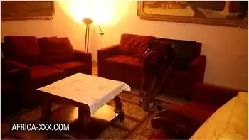 Burglar Caught By Redhead Big Tits Ebony For A Quickie